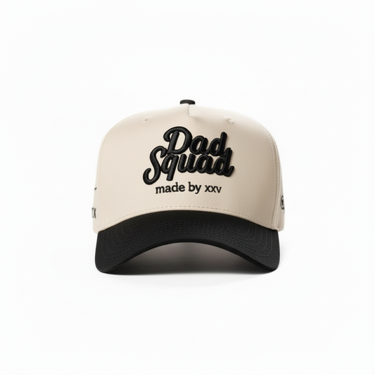 Dad Squad Black n White Hat